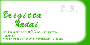 brigitta madai business card